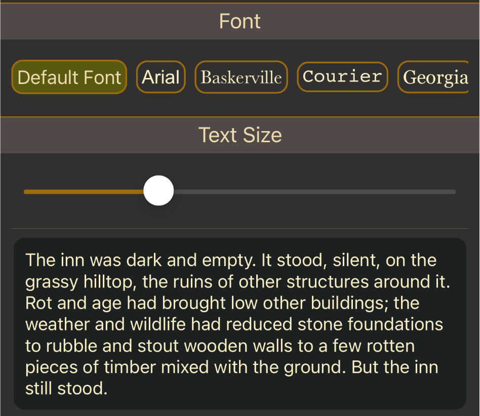 Font Selection